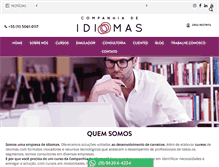 Tablet Screenshot of companhiadeidiomas.com.br